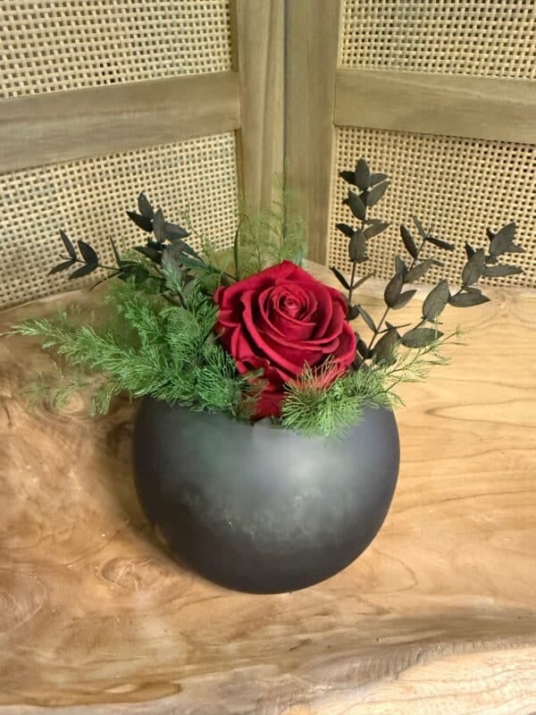 Vase rond & fleur – Image 3
